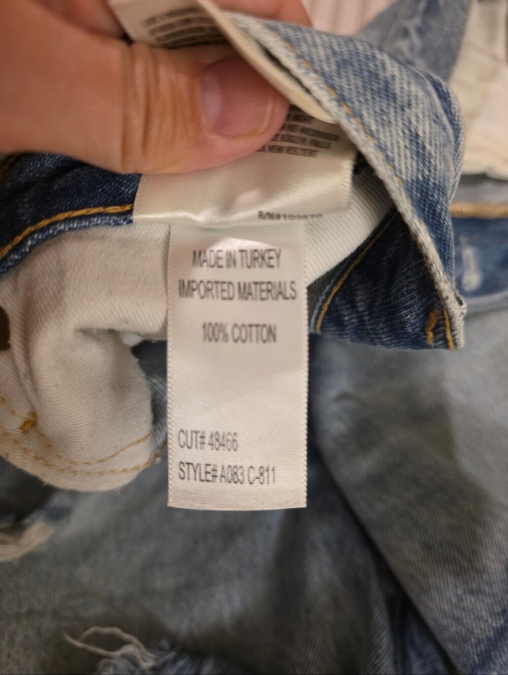 AGOLDE Parker Vintage Denim Cutoff Shorts 29 - Picture 4 of 6
